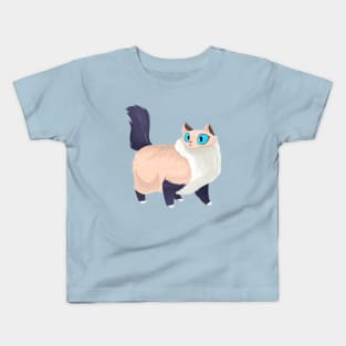 Blue eyes cat Kids T-Shirt